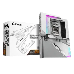 GIGABYTE B650E AORUS STEALTH ICE DDR5 HDMI DP  PCIe 5.0 AM5 ATX BEYAZ