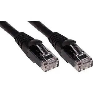 ODS 0.3m CAT6 Utp LSZH Saf Bakır Siyah Patch Kablo (10'lu Paket)