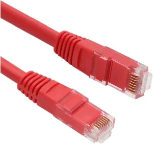 ODS 0.3m CAT6 Utp LSZH Saf Bakır Kırmızı Patch Kablo (10'lu Paket)