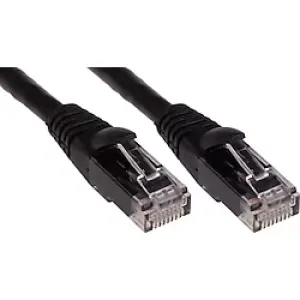 ODS 0.5metre CAT6 Utp LSZH Saf Bakır Siyah Patch Kablo (5'li paket)