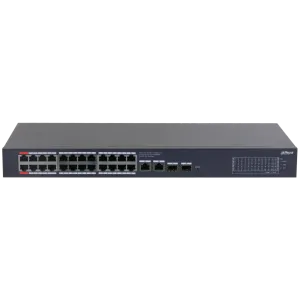 DAHUA CS4228-24GT-375, 24Port, Gigabit, PoE 375W, 2 Port Uplink, 2 Port SFP Gigabit Combo, Cloud Yönetilebilir, Switch