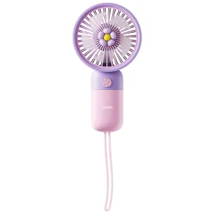 ASONIC AFN24, MOR, 1 Kademeli Hız, Elde Kullanım, Dahili 250mAh Bataryalı, Type-C Şarj Girişli, Vantilatör