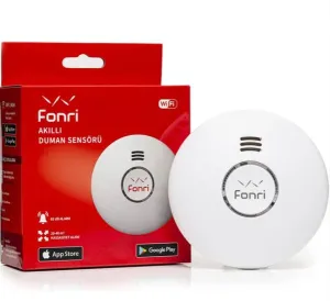 FONRI Wıfı Kablosuz Akıllı Duman Sensörü