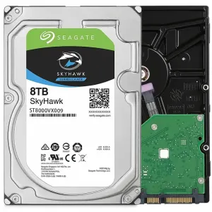 SEAGATE 8TB 3.5" SKYHAWK ST8000VX009 5400 RPM 256MB SATA-3 Güvenlik Diski