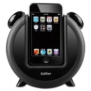 EDIFIER Image Series IF200 Plus 6W RMS Retro Çalar Saat Tasarımlı Hoparlör Siyah