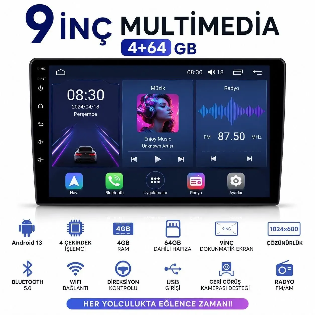 D-ROCK EG-1009 9'' 4+64 MULTİMEDİA