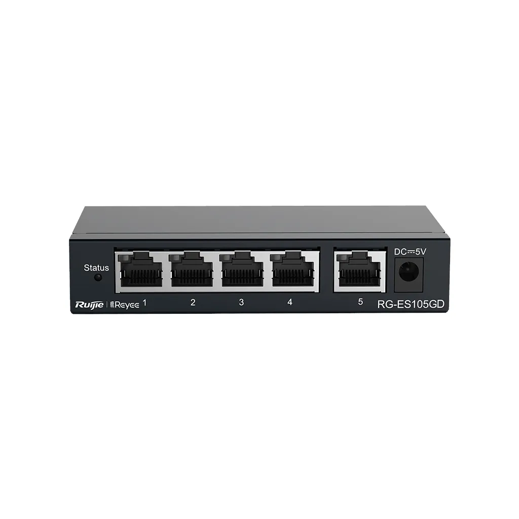 RUIJIE REYEE RG-ES105GD 5 Port GigaBit Switch  Metal Kasa