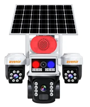AVENIR 6MP AV-S264W 3-Kameralı 3PTZ WIFI Solar Kamera