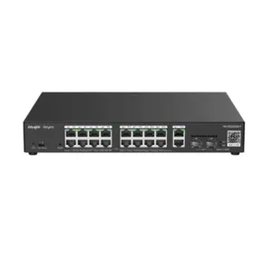 RUIJIE REYEE RG-ES220GS-LP 20Port, 16 Port Gigabit PoE, 130W, 2 Port Gigabit Uplink, 2 Port SFP,  Colud Yönetilebilir Switch  Metal Kasa