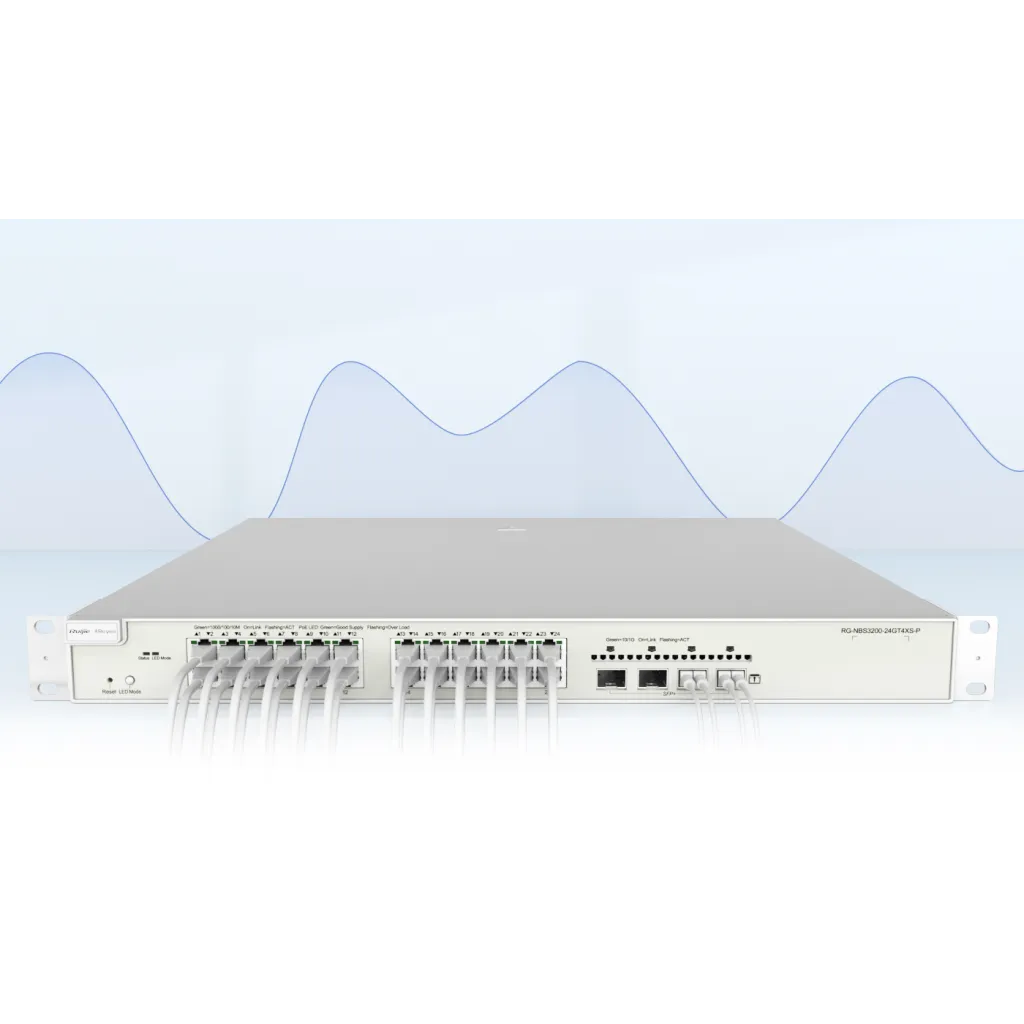 RUIJIE REYEE RG-NBS3100-24GT4SFP-V2, 24 Port, GigaBit, 4Port SFP, L2 Yönetilebilir,  Metal Kasa, Rack Mount, Switch