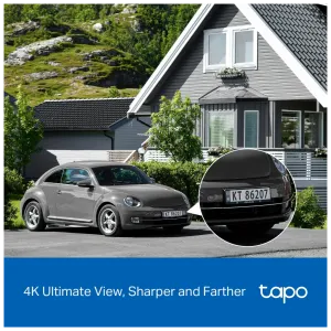 TP-LINK Tapo TC92 KIT (C660 KIT), 4K, 8,0Mpix, Dış Mekan, IP65, WiFi, 12Mt. Renkli Gece Görüşü, İki Yönlü Ses, Yapay Zeka Destekli, Güneş Enerjili Güvenlik Kamerası Kiti
