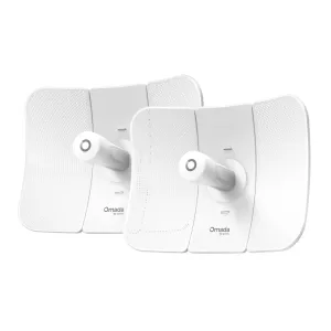 TP-LINK OMADA Beam Bridge 5 UR KIT Gigabit 5Ghz AC867 2 Anten Bridge Access Point 2'li set