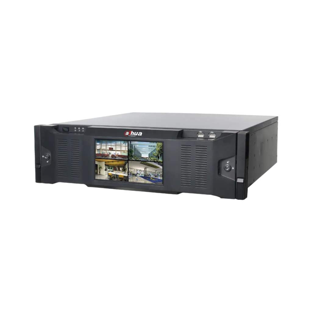DAHUA IVSS7016DR, 256Kanal, 24Mpix, H265+, 16 HDD, 1080P Kayıt, 768 Mbps Bant Genişliği, 4 Port Gigabit Mbps LAN, RAID 0/1/5/6/10, Çift Power Supply, NVR
