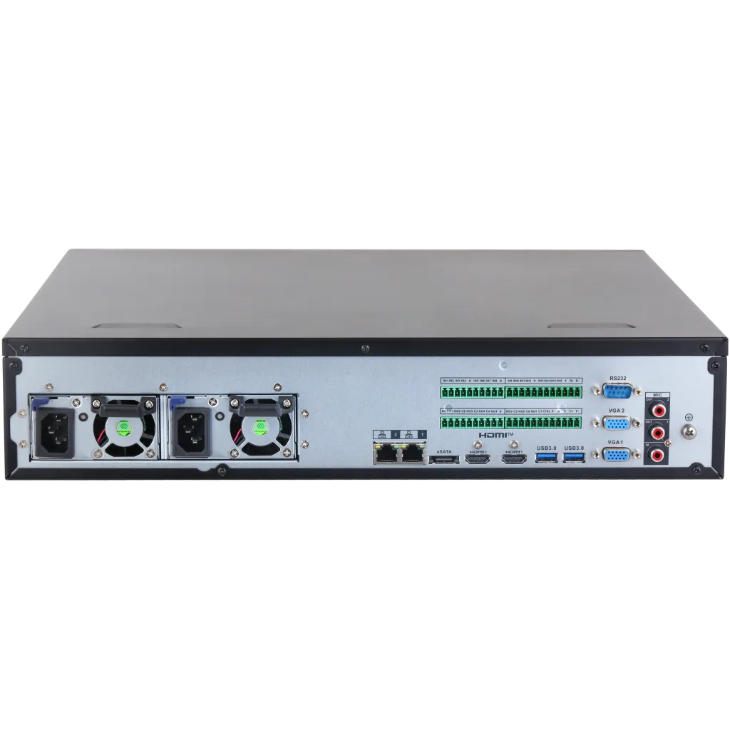 DAHUA  NVR5864RH-XI, 64Kanal, 32Mpix, H265+, 8 HDD Desteği, 1080P Kayıt, 512Mbps Bant Genişliği, 2 Port GigaBit Lan, RAID 0/15/6/10, Çift Power Supply, NVR