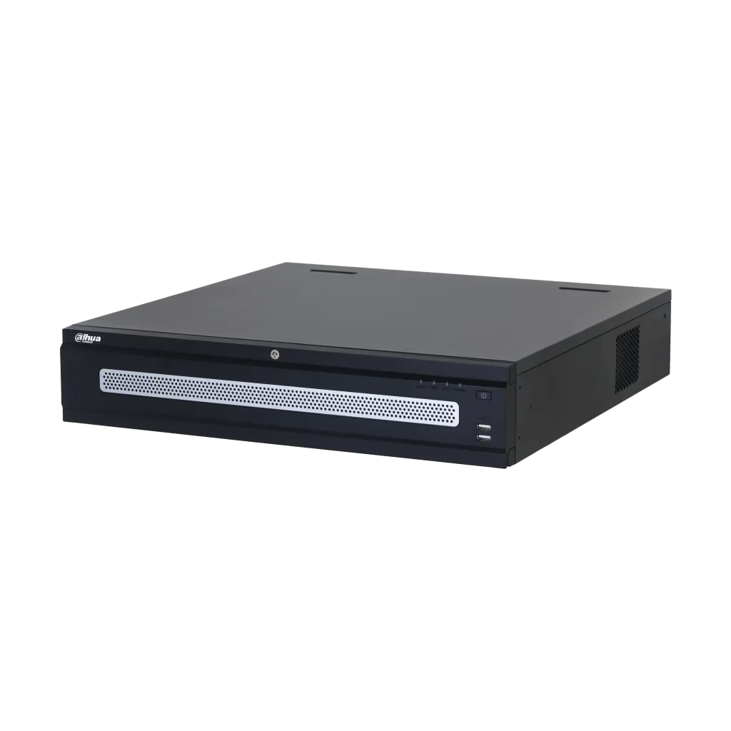 DAHUA  NVR608RH-128-XI, 128Kanal, 32Mpix, H265+, 8 HDD, 1080P Kayıt, 1280 Mbps Bant Genişliği, 2 Port 2500 Mbps LAN, RAID 0/1/5/6/10, Çift Power Supply, NVR
