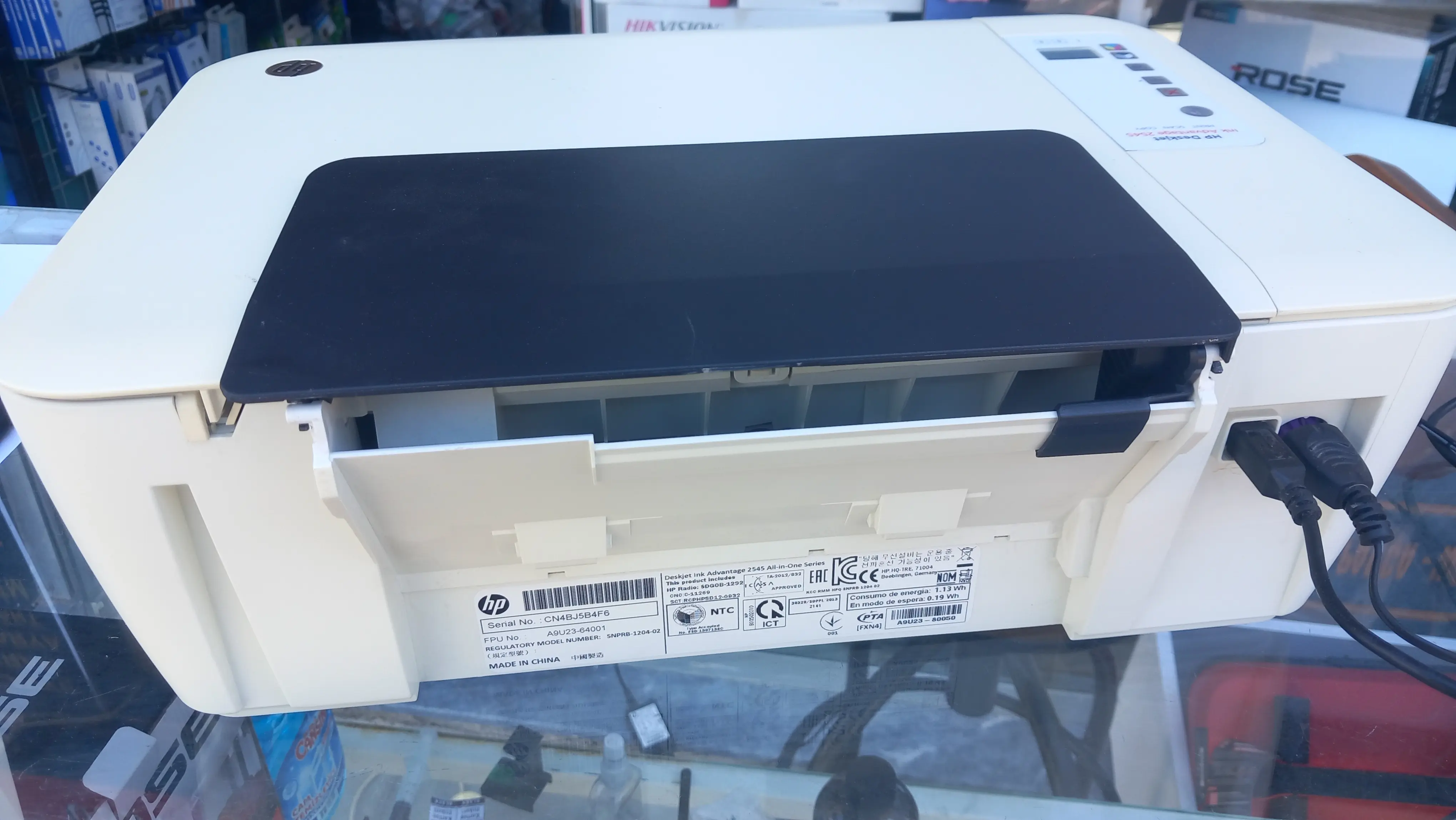 HP Deskjet 2545 All-in-One Yazıcı-Tarayıcı Mürekkepli