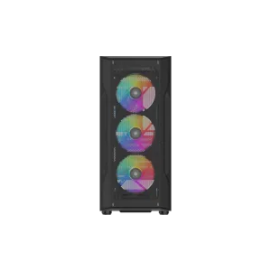 SAMA S40BK Black, H700BK 700W, 80 PLUS, Tempered Glass Panel, Mesh Ön Panel, Type-C, 4x120mm ARGB Fan, ATX, GAMING KASA