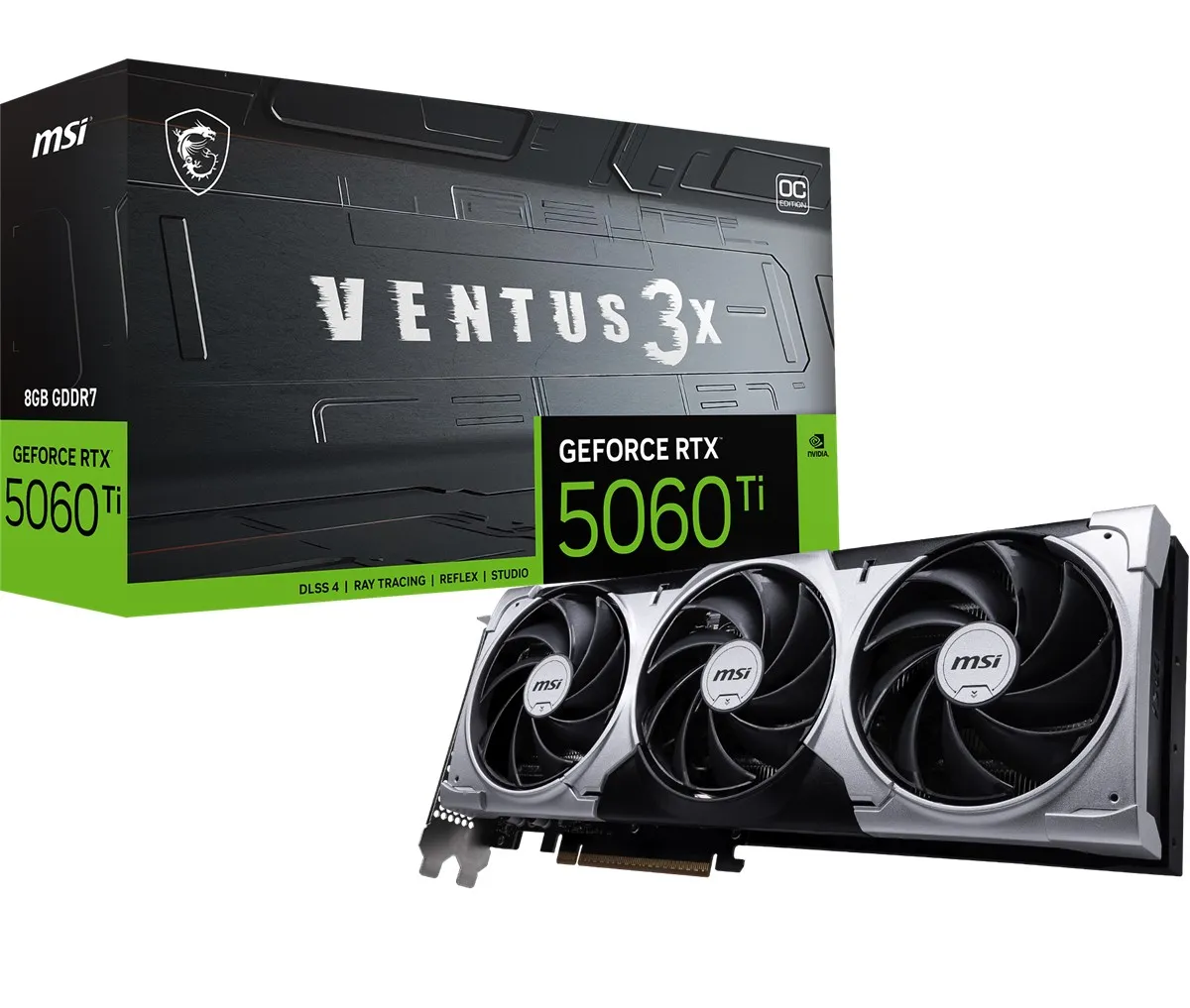 MSI RTX5060TI 8GB VENTUS 3X OC GDDR7 128bit HDMI DP PCIe 5.0