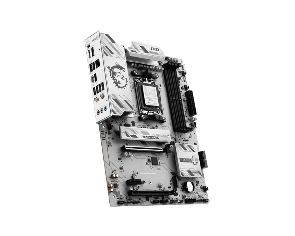 MSI B850 GAMING PLUS WIFI6E DDR5 HDMI-DP TYPEC PCIE 5.0 AM5 ATX BEYAZ