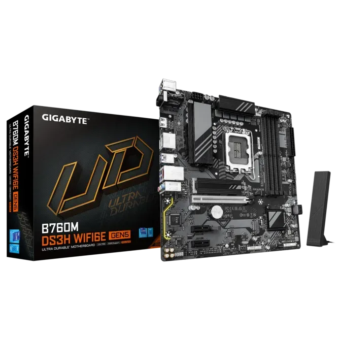 GIGABYTE B760M DS3H WIFI6E GEN5 DDR5 HDMI-DP PCIE 4.0 mATX