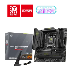 MSI MAG B850M MORTAR WIFI7 DDR5 HDMI-DP PCIE 5.0 AM5 mATX