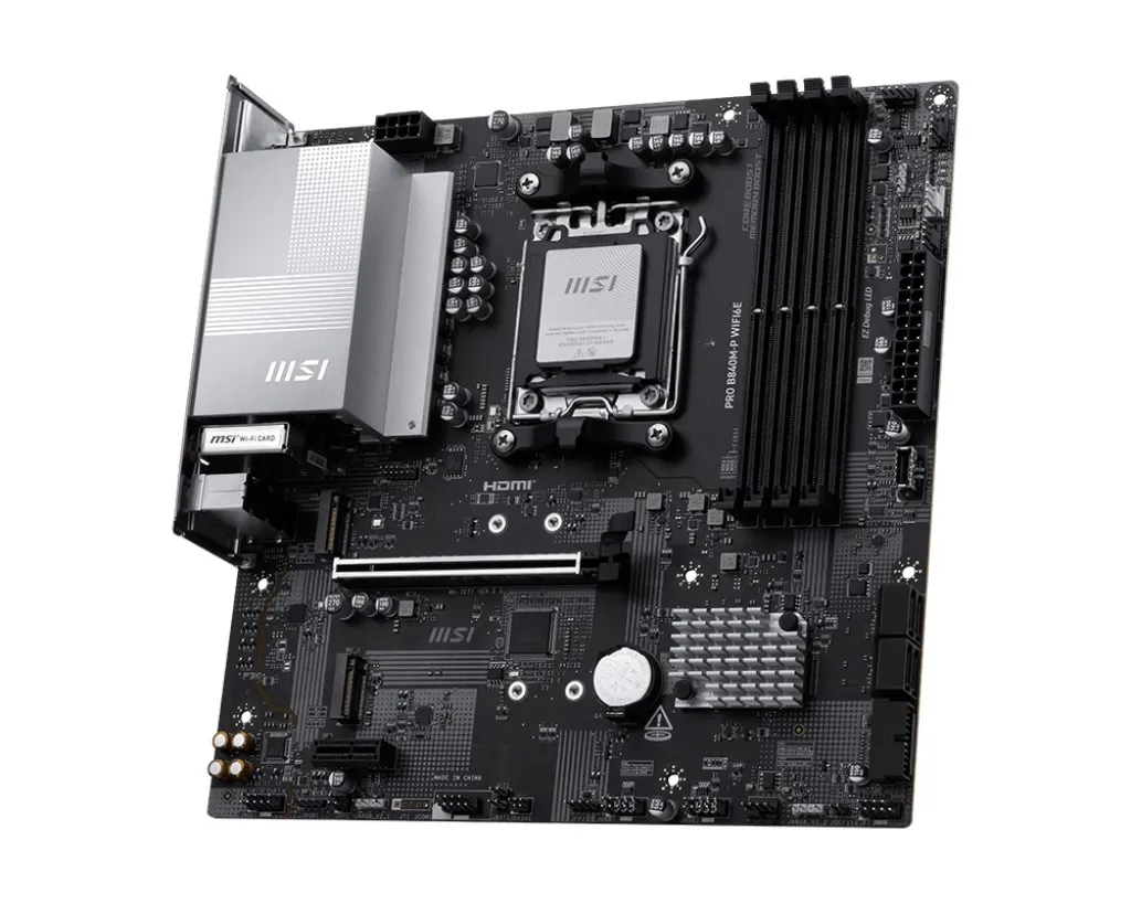 MSI PRO B840M-P WIFI6E DDR5 HDMI-TYPEC PCIE 4.0 AM5 mATX