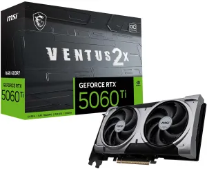 MSI RTX5060TI 16GB VENTUS 2X OC PLUS GDDR7 128bit HDMI DP PCIe 5.0