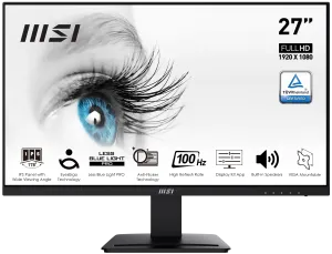 MSI 27" IPS PRO MP273A 1ms 100Hz HDMI-DP Kurumsal Monitör 1920x1080