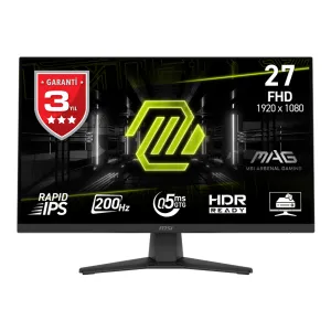 MSI 27" RAPID IPS MAG 272F 0.5MS 200HZ HDMI-DP Gaming Monitör 1920x1080