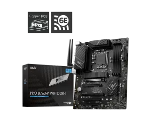 MSI PRO B760-P WIFI6E DDR4 HDMI-DP TYPEC PCIE 4.0 1700p ATX