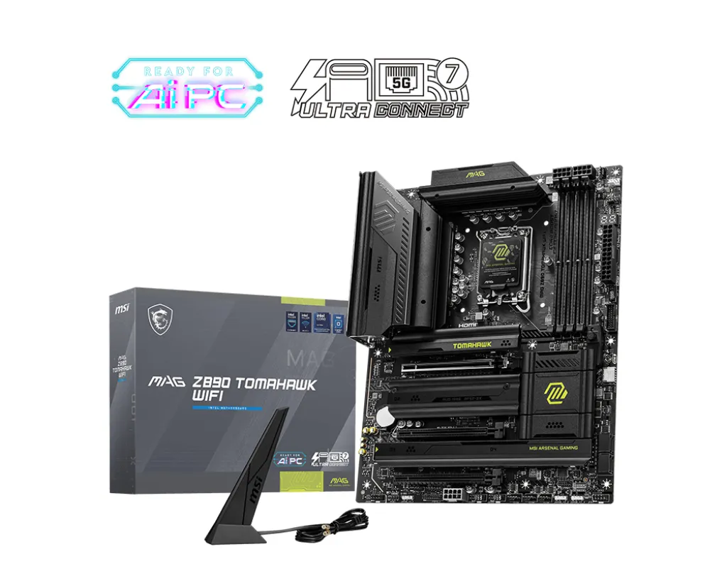 MSI MAG Z890 TOMAHAWK WIFI7 DDR5 HDMI-DP TYPEC PCIE 5.0 1851p ATX