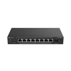 RUIJIE REYEE RG-ES209MG-P 8 PORT 10/100/1000/2500 Multi-Gigabit 8 PORT POE+ 1X 10G SFP 130W RUJIE CLOUD YONETILEBILIR DE