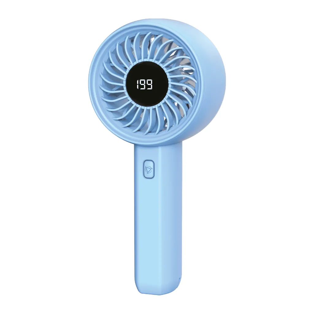 FENY FN-F45, MAVİ, Tek Tuşla Ayarlanabilir Güç, LCD Gösterge, Elde Kullanım, Dahili 1800mAh Bataryalı, Type-C Şarj Girişli, Vantilatör