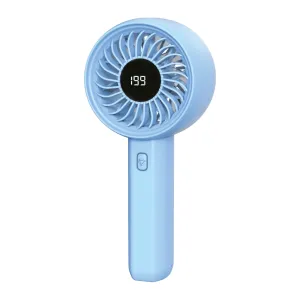 FENY FN-F45, MAVİ, Tek Tuşla Ayarlanabilir Güç, LCD Gösterge, Elde Kullanım, Dahili 1800mAh Bataryalı, Type-C Şarj Girişli, Vantilatör