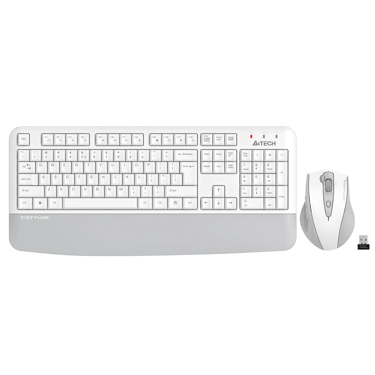A4 TECH FG2500S PLUS KABLOSUZ MULTİMEDYA BEYAZ/GRİ 2.4 GHz /3200 DPI Q KLAVYE+MOUSE