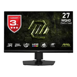 MSI 27" RAPID IPS MAG 272QPF E20 0.5MS 200HZ HDMI-DP Pivot Gaming Monitör 2560x1440