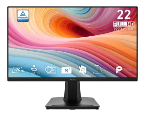 MSI 21.5" VA PRO MP225 E12VL 4MS 120HZ HDMI Ev Ofis Monitörü 1920x1080