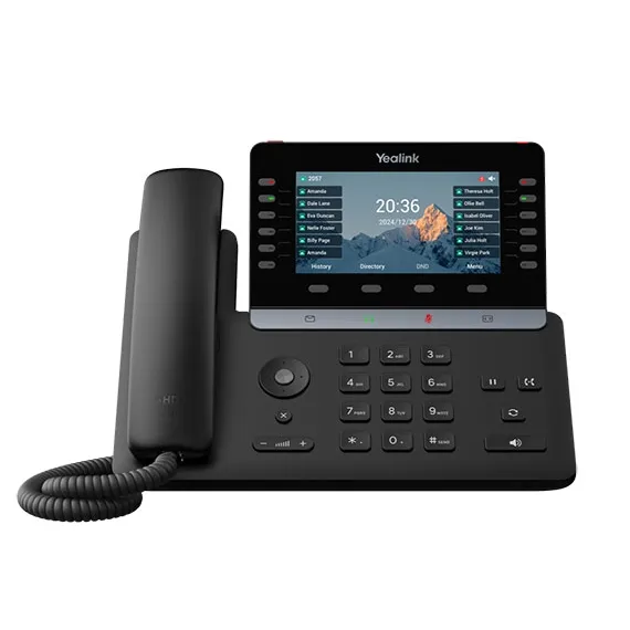 YEALINK SIP-T87W LCD Ekranlı Masaüstü IP Telefon Siyah