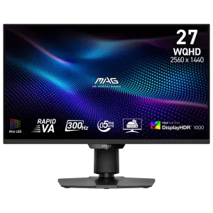 MSI 27" RAPID VA MAG 274QPF X30MV 0.5MS 300Hz HDMI-DP Pivot Gaming Monitör 2560x1440