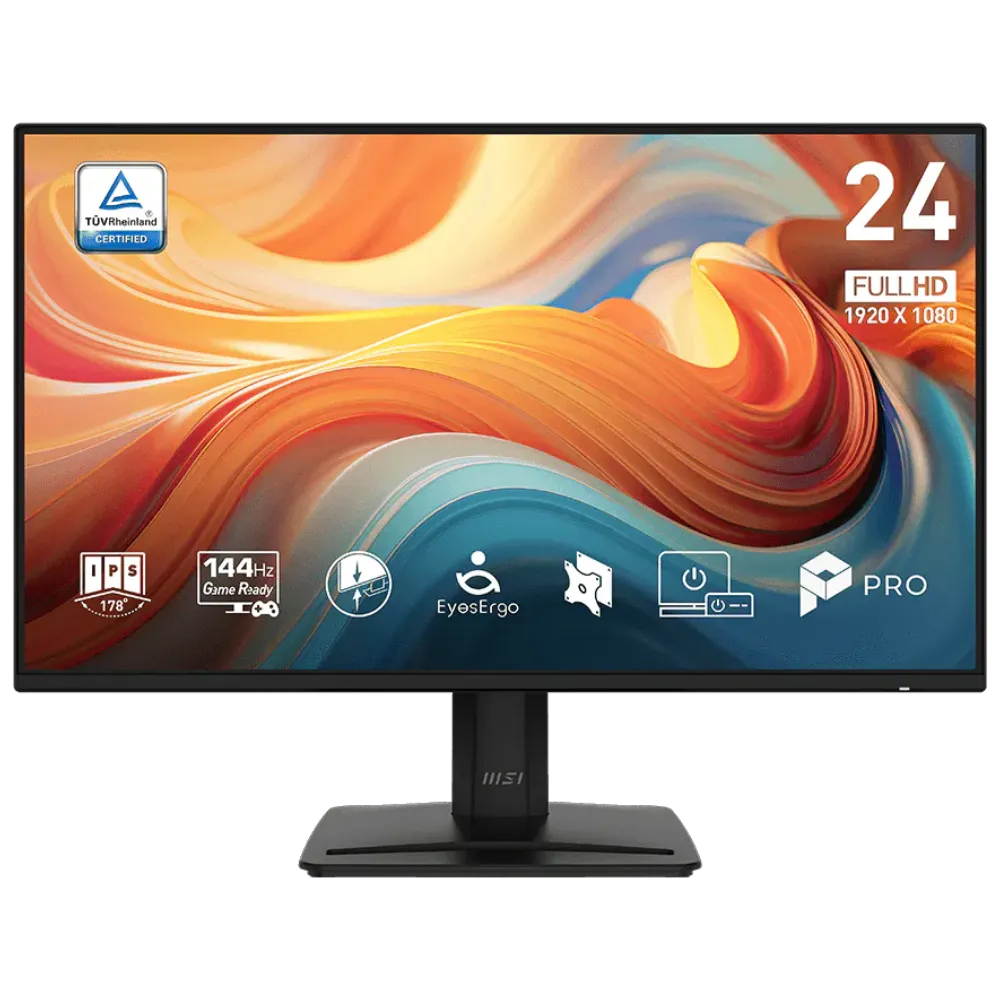MSI 23.8" FLAT IPS PRO MP242 E14A 1MS 144HZ HDMI-DP Kurumsal Monitör 1920x1080