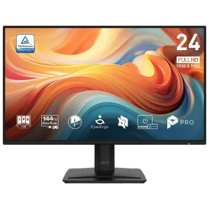 MSI 23.8" FLAT IPS PRO MP242 E14A 1MS 144HZ HDMI-DP Kurumsal Monitör 1920x1080