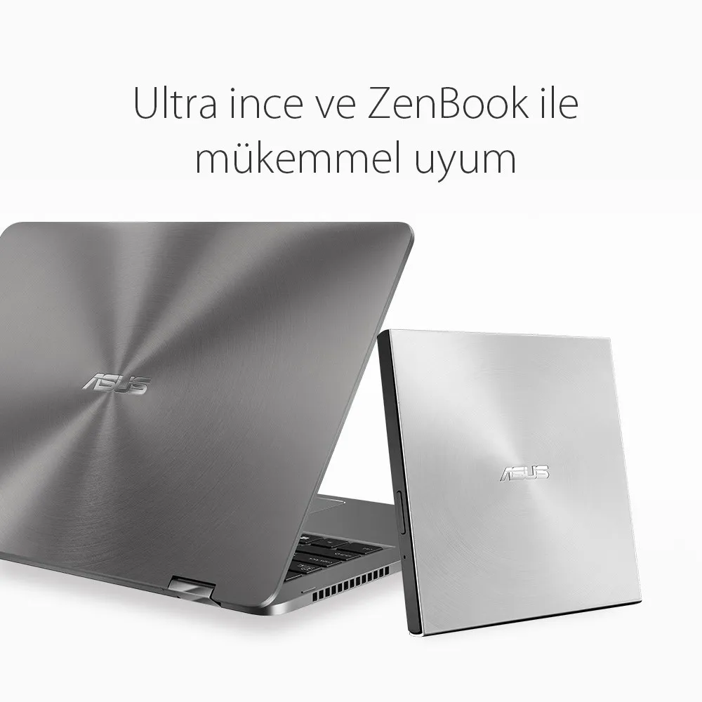 ASUS SDRW-08U5S-U Ultra İnce Taşınabilir Harici DVD/CD Yazıcı ve Okuyucu