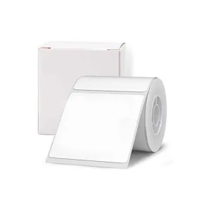NIIMBOT T50 Etiket 50mm x 50mm (Tek Kolonda 1li) 150 adet Beyaz Kare (B1, B21S, B3S, B21 PRO)