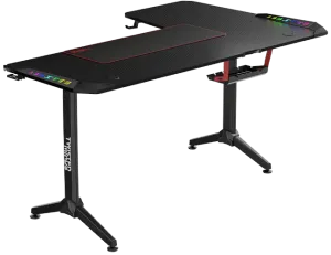 TWISTED Minds L Şekilli RGB Sol Oyuncu Masası Siyah TM-Y-LB-RGB