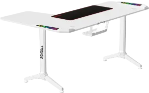 TWISTED Minds L Şekilli RGB Sağ Oyuncu Masası Beyaz TM-Y-RW-RGB