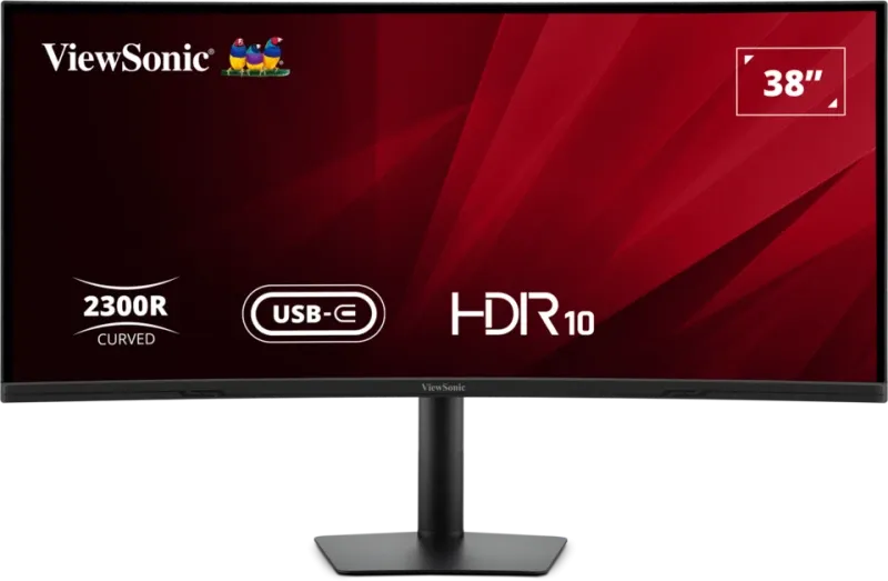 VIEWSONIC 37.5" IPS VA3820C 5MS 75HZ HDMI-DP TYPEC Kavisli Kurumsal Monitör 3840x1600