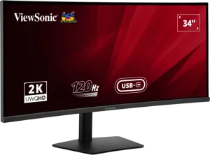 VIEWSONIC 34" IPS VA3420C 1MS 120HZ HDMI-DP Multimedya Kavisli Kurumsal Monitör 3440x1440