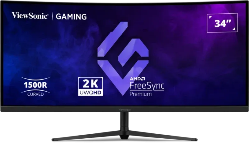 VIEWSONIC 34" VA VX3418C-2K 1MS 180HZ HDMI-DP Kavisli Gaming Monitör 3440x1440