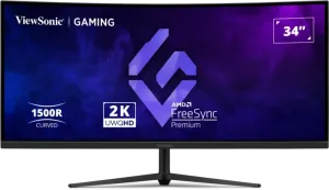 VIEWSONIC 34" VA VX3418C-2K 1MS 180HZ HDMI-DP Kavisli Gaming Monitör 3440x1440