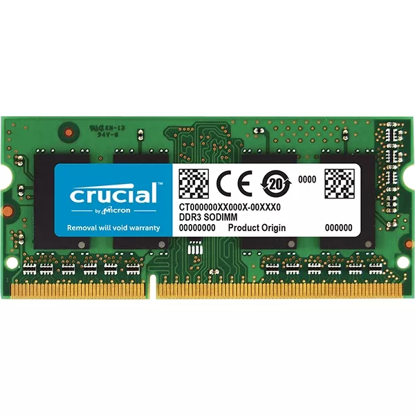CRUCIAL 8GB DDR3 1600MHZ NOTEBOOK RAM VALUE CT102464BF160B